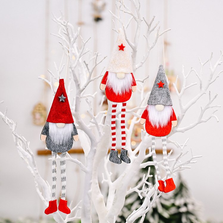 11g Weight Christmas Festival Wholesale Christmas Rudolph Hanging Legs Doll Pendant Decoration Nihaojewelry 无