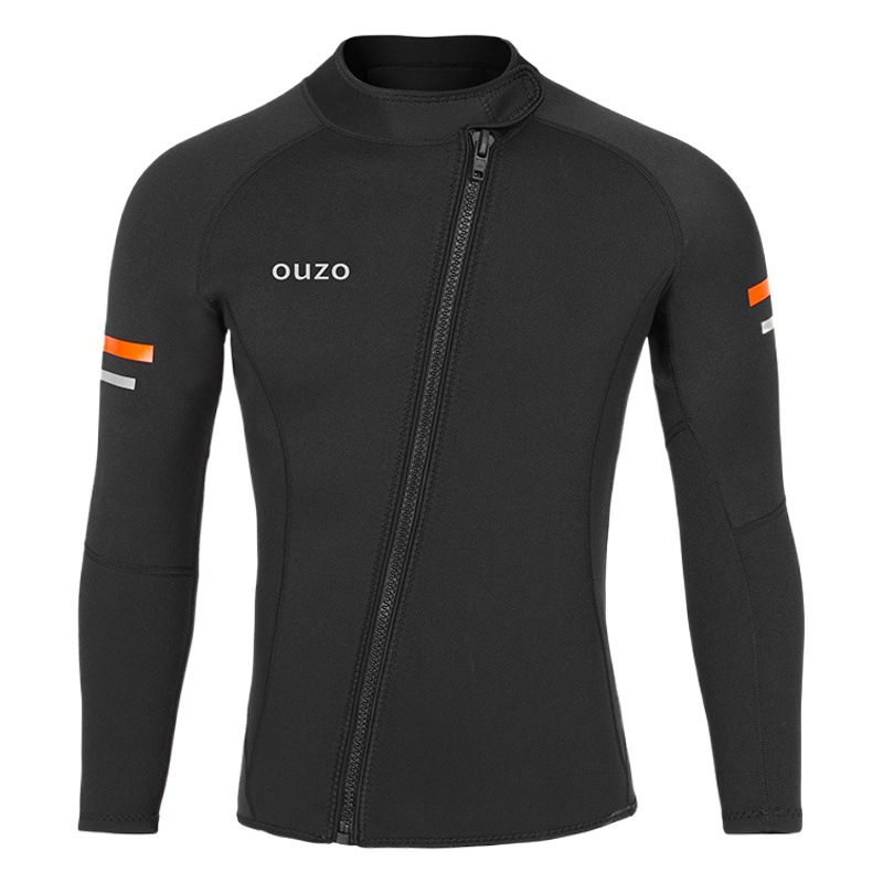 Venta al por mayor de fábrica Traje de neopreno dividido de 1,5mm Traje de neopreno cálido Ropa de surf de protección solar de manga larga para hombres