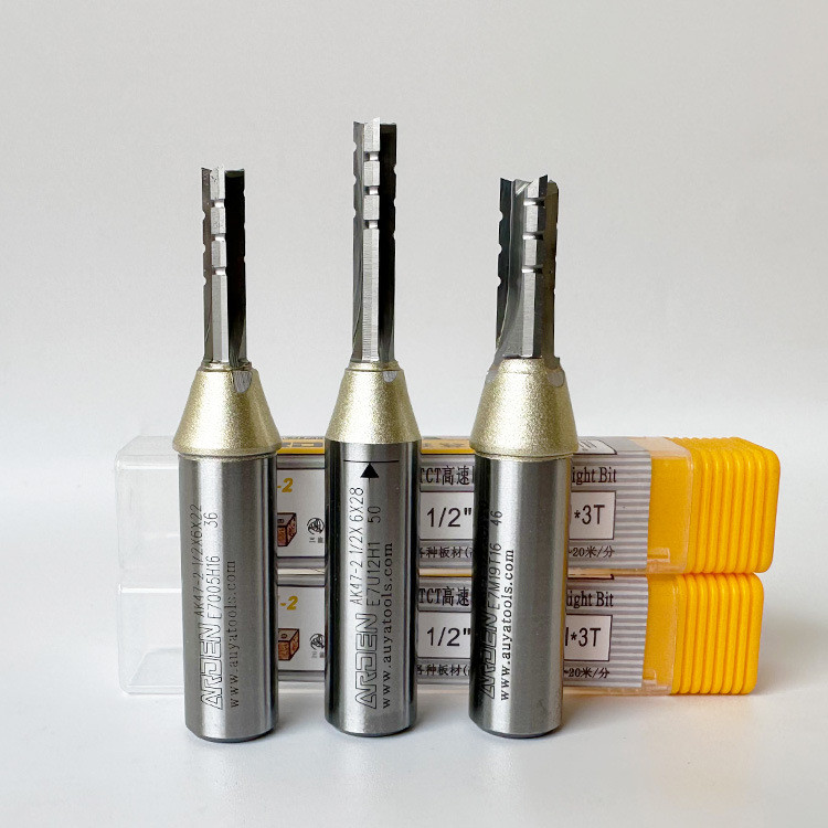 正品雅登三刃开料刀木工开料直刀修边机刀头开槽刀下料刀铣刀AK47