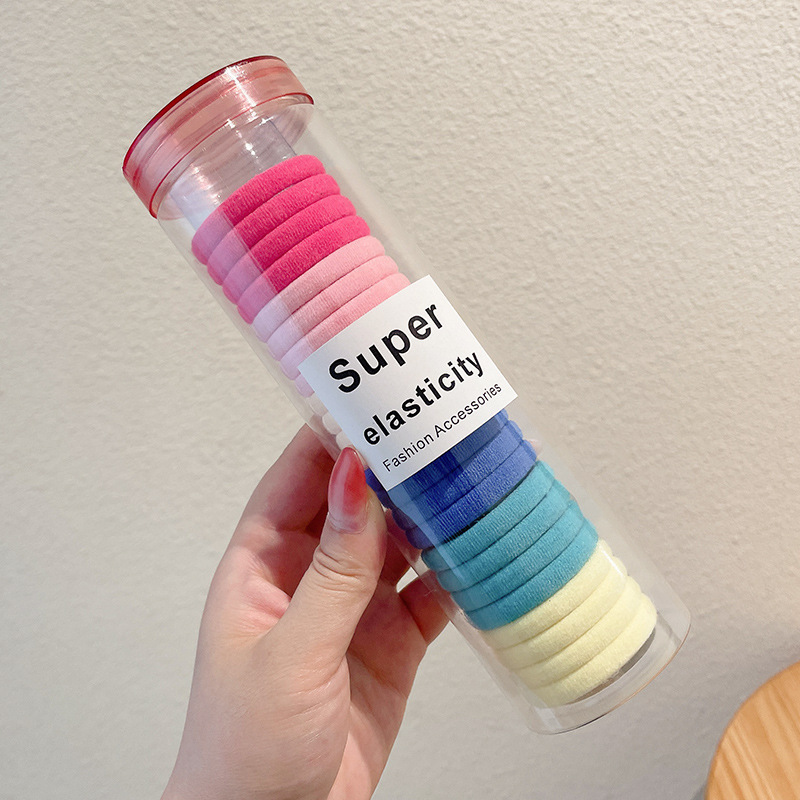 Coletero de Goma Elástica Simple, Sin Costuras, para Cola de Caballo Alta, Cinta para el Cabello, Accesorio para Moño Simple