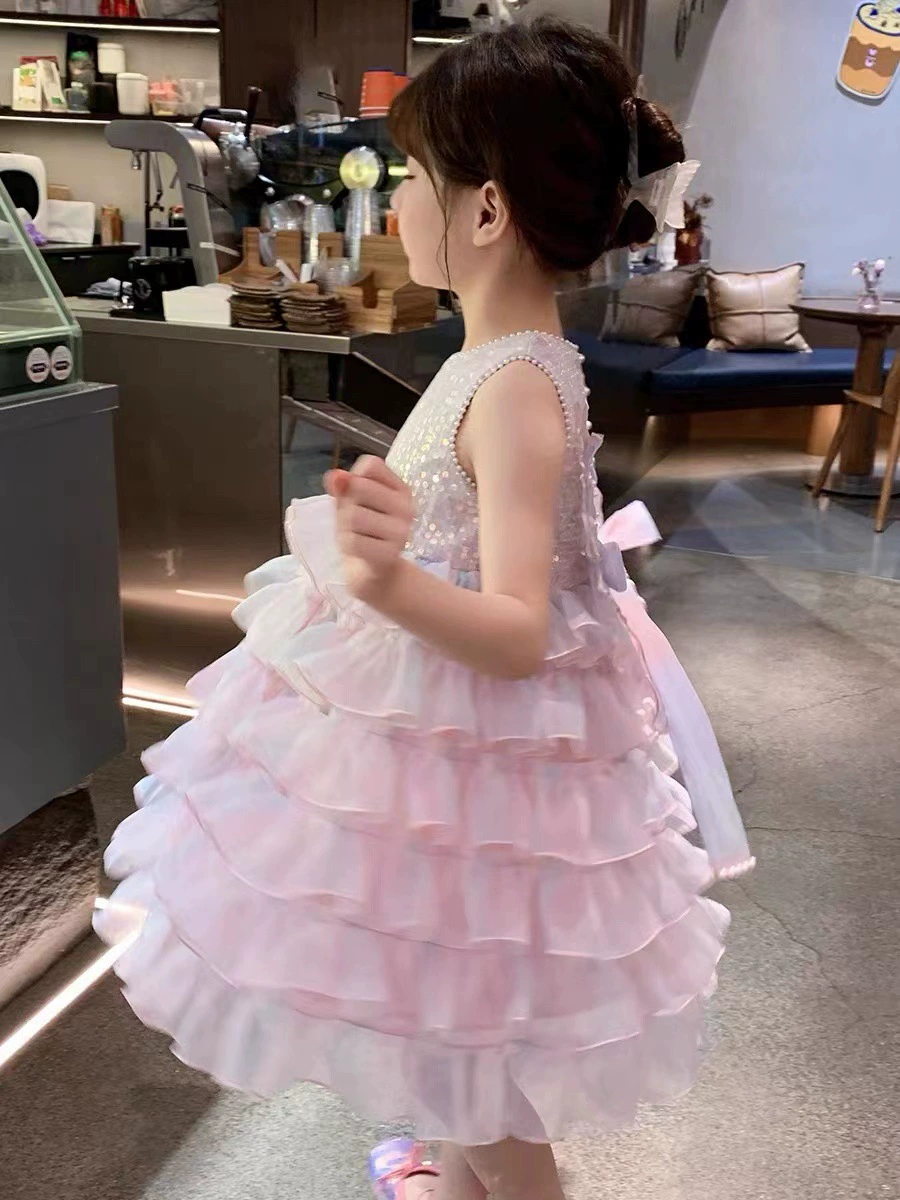 Summer skirt, summer clothing, children's small princess costume, evening dress, western style, Birthday gift
