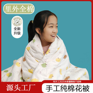 2025 Spring and Autumn Single Quilt Dormitory Mat Quilt Xinjiang Cotton Quilt Class a Double Quilt Bedroom Pure Cotton Quilt Quilt Core