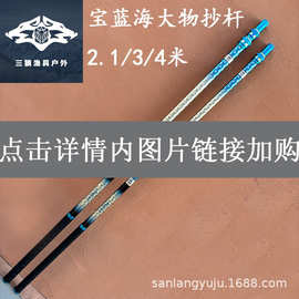 严选碳素加粗大物抄网杆加长手把大物抄网加粗大物抄网杆捞鱼杆