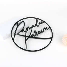 跨境热销木质墙壁装饰激光切割装饰品家居墙壁悬挂工艺品厂家批发