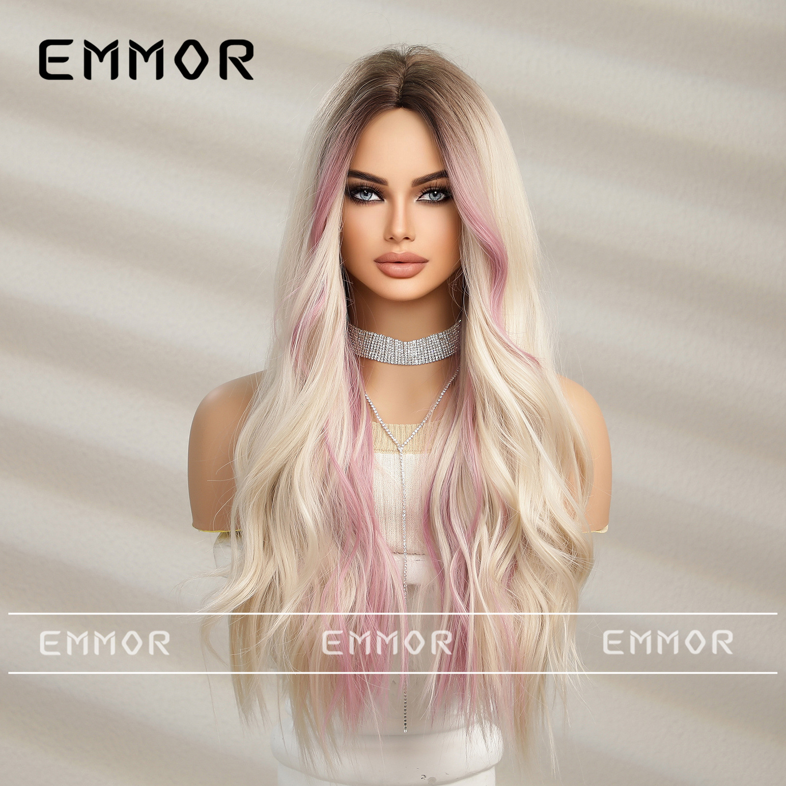 Lc8107-1 degradado oro destaca rosa (26 inch275g)