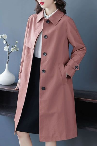 High-End Windbreaker Jacket Women's Mid-Length 2025 Spring & Fall New Style Casual Popular Coat Trend
