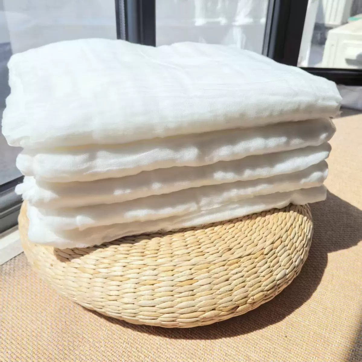 定制化纤棉絮纱布套柔软易粘内胆包布大化纱套网纱网套纱布卷棉絮