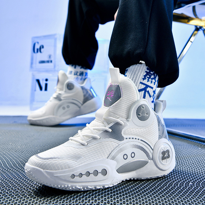 ROANK Men's Basketball Shoes 2025 New Autumn/Winter Style for Teenagers and Middle School Students, Sports and Leisure, Professional and Practical, with Friction Resistance