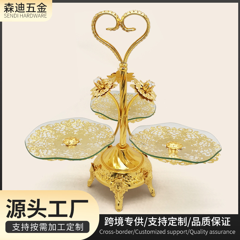 Manufacturer of Wrought Iron Glass Fruit Trays, Home Party Glass Fruit Baskets, Living Room Candy Trays, Fruit Plates Wholesale