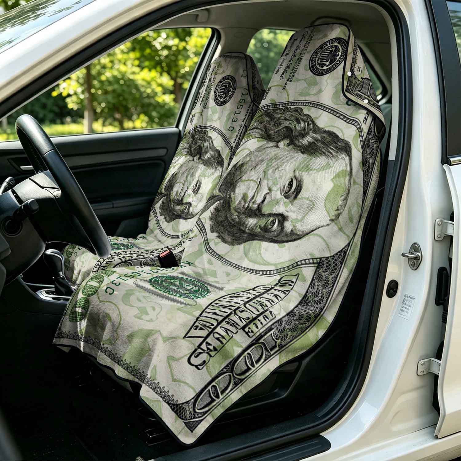 2-piece dual-use car seat cover, ultra-fine fiber, can be used as a beach towel, printed car protective seat cover 13