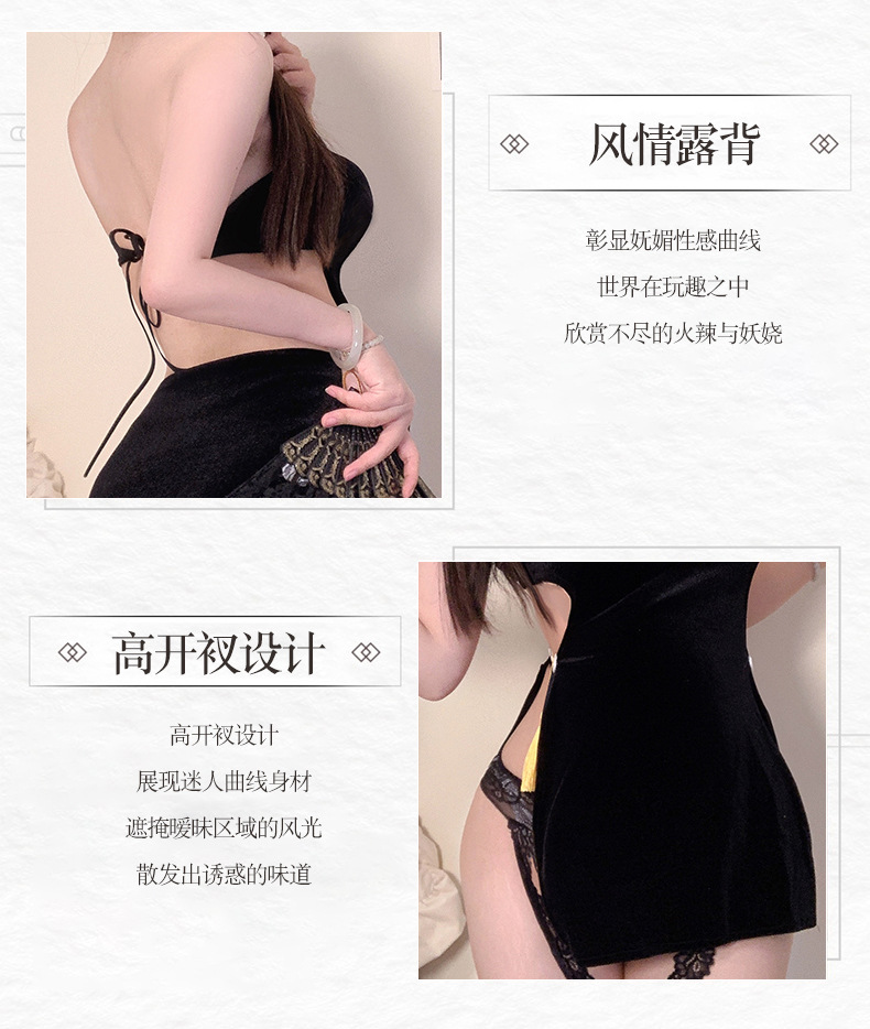 Sailor-Inspired Roleplay Lingerie Set, Exposed-Waist Design, Plus Size Fit — detail image 6