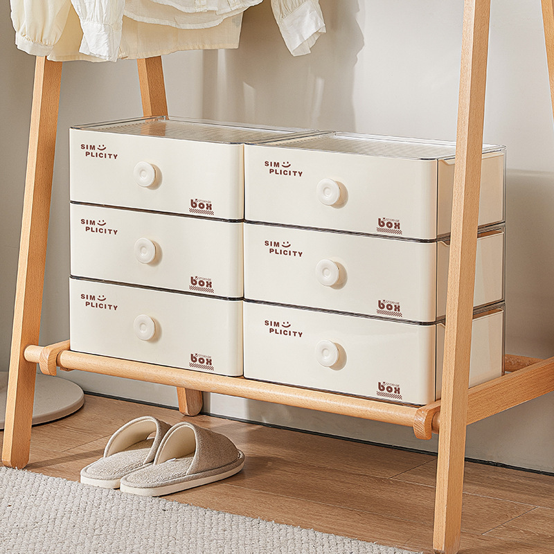 下着、靴下、引き出し収納ボックス、仕切り付き、家庭用ワードローブ、3in1整理|undefined