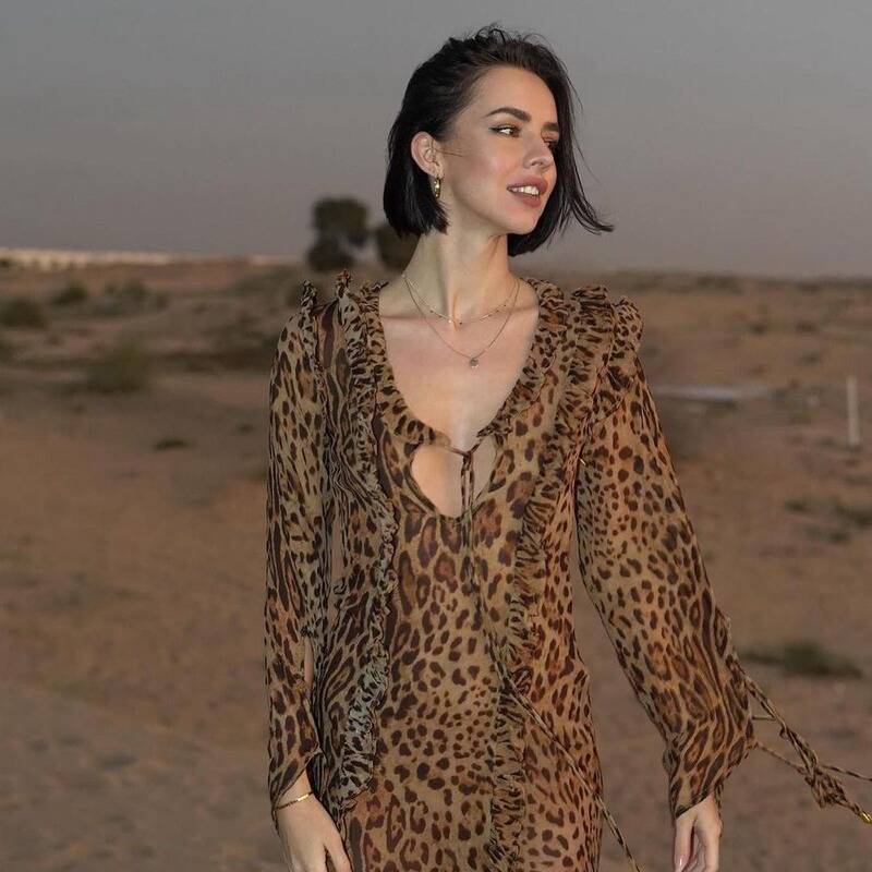 2024 Cross-Border Amazon Aliexpress Chiffon Sexy Leopard Print Long Skirt Ruffled Front Slit Long Sleeve Skirt Hy104 2024 Cross-Border Amazon Aliexpress Chiffon Sexy Leopard Print Long Skirt Ruffled Front Slit Long Sleeve Skirt Hy104