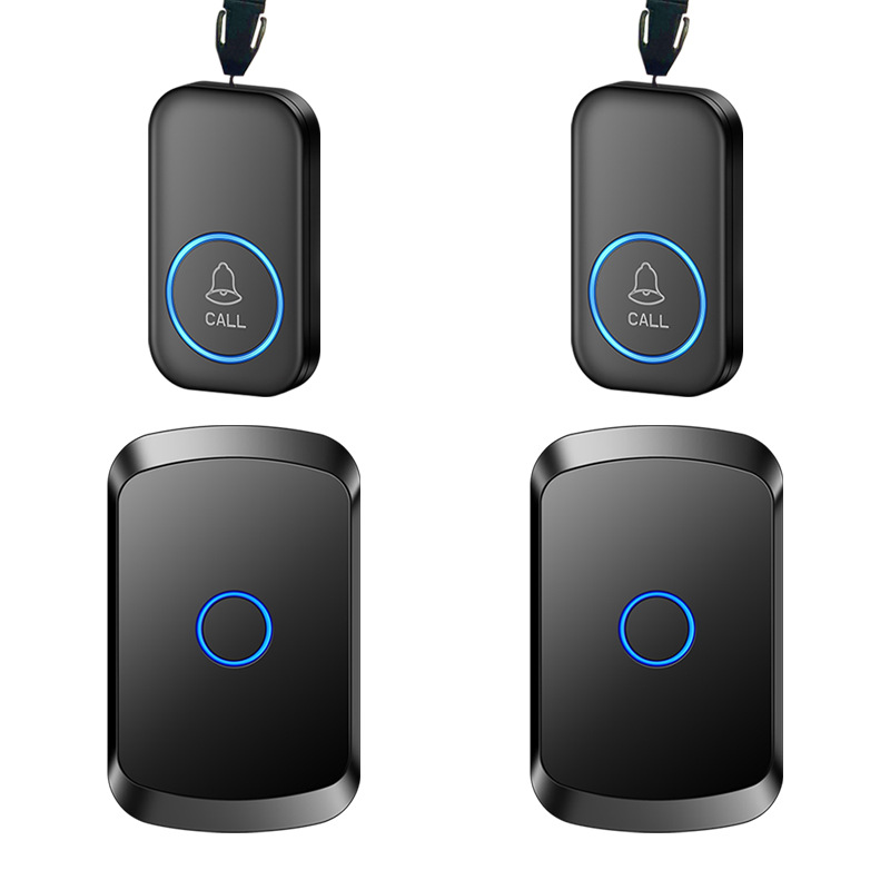 老人一键紧急按钮传唤铃平安钟服务铃叫人铃铛一键求助报警器防水