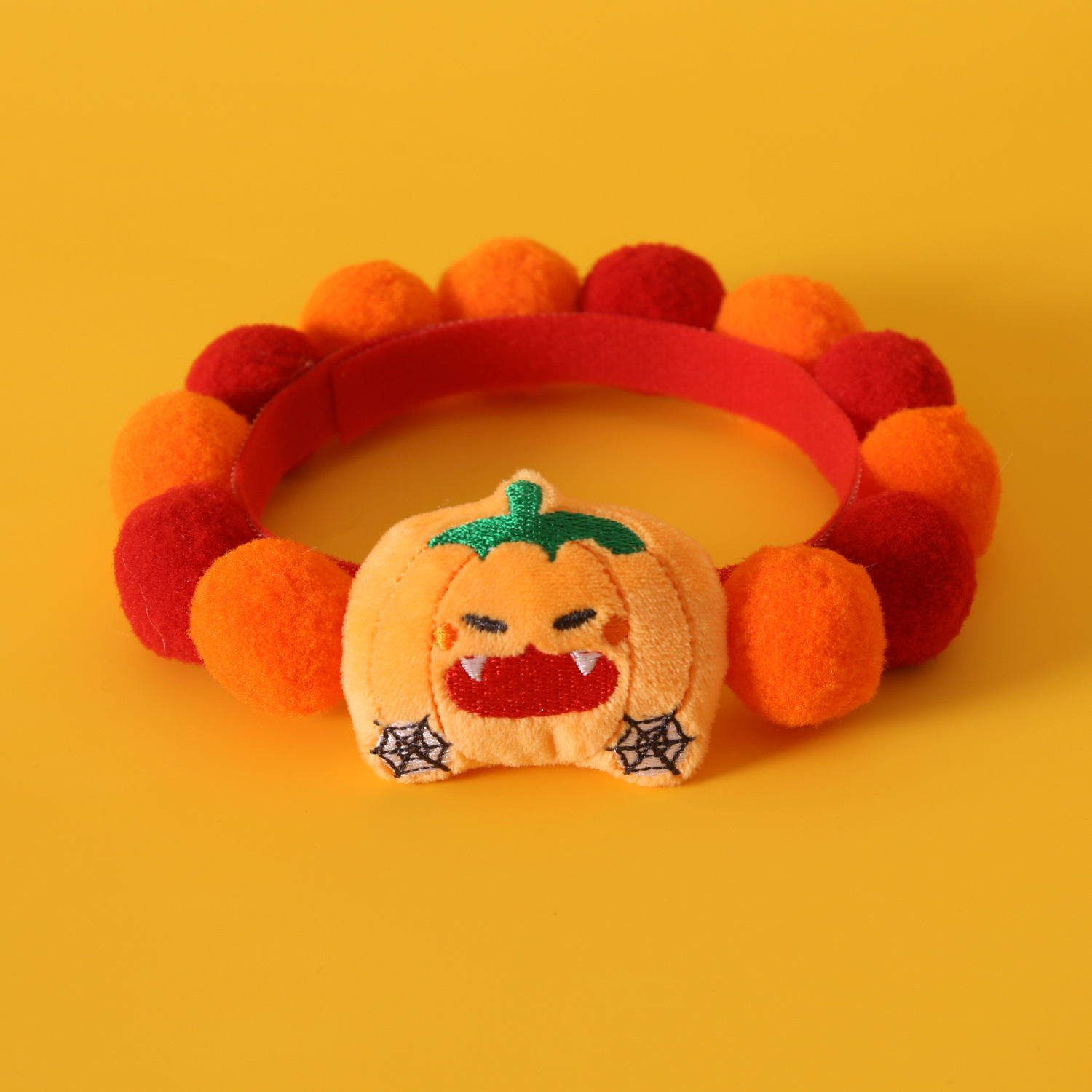 Mascotas felinos collar de bola de Halloween dibujos animados calabaza fantasma extraño perrito bib accesorios de comercio exterior bib