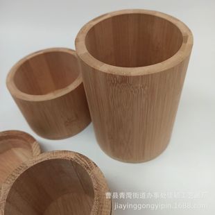 Nanzhu Wood Spice Soap Storage Box Barrel Round Lid Candle Chili Curry Candy Salt Cumin Seasoning Wooden Box