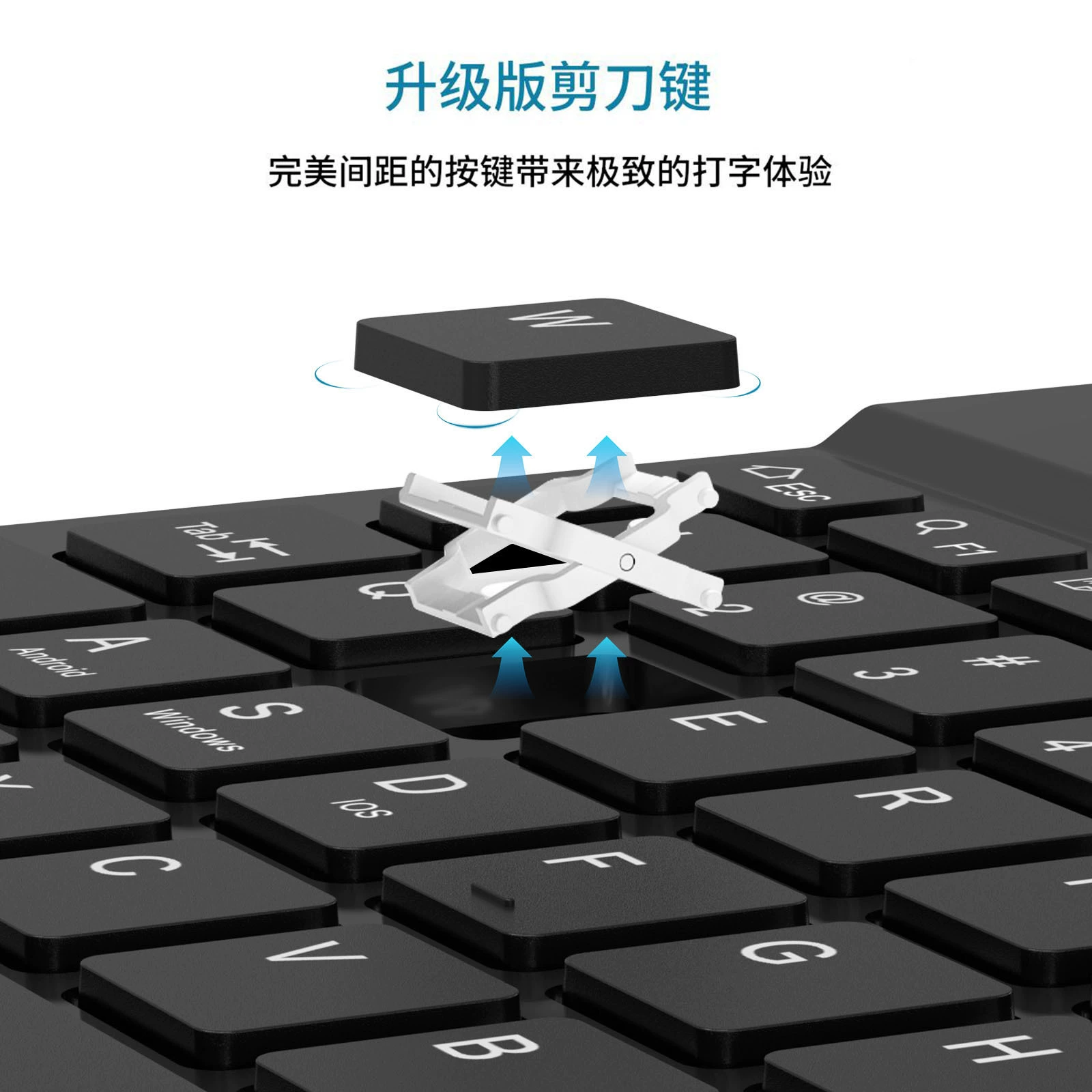 Compatible keyboard, tablet mobile phone, small laptop, (Cross-border trading), bluetooth