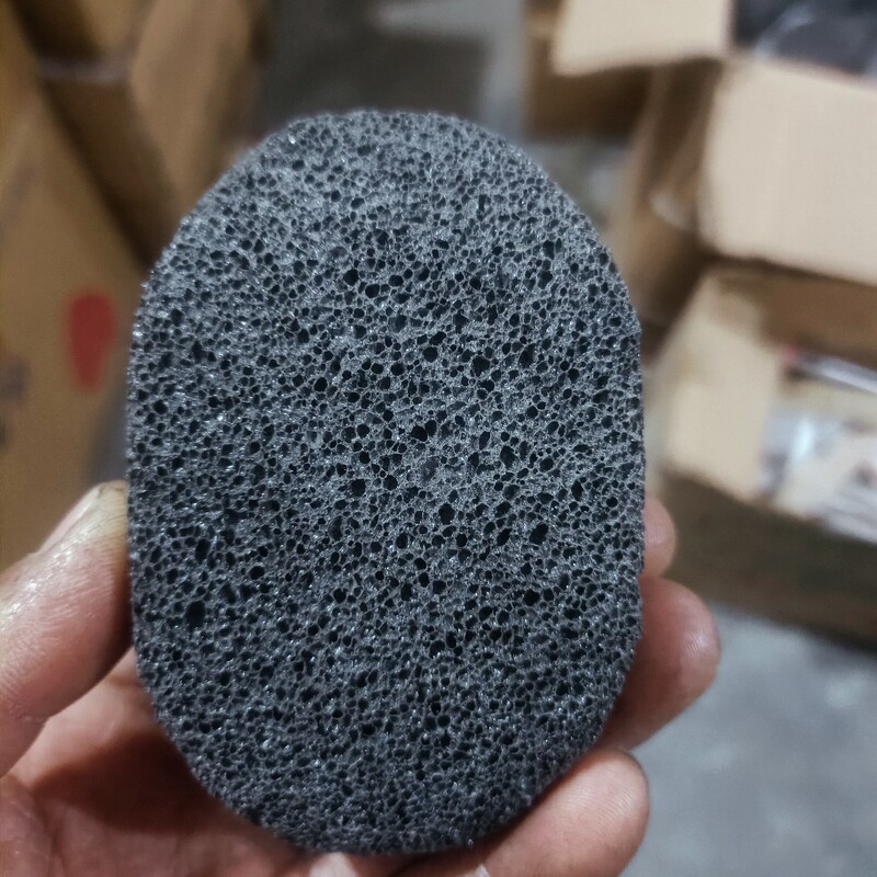 Two-yuan Store Black Volcanic Stone Foot Grinding Stone Black Volcanic Stone Foot Grinding Stone Black Oval Two-yuan Store Foot Grinding Stone