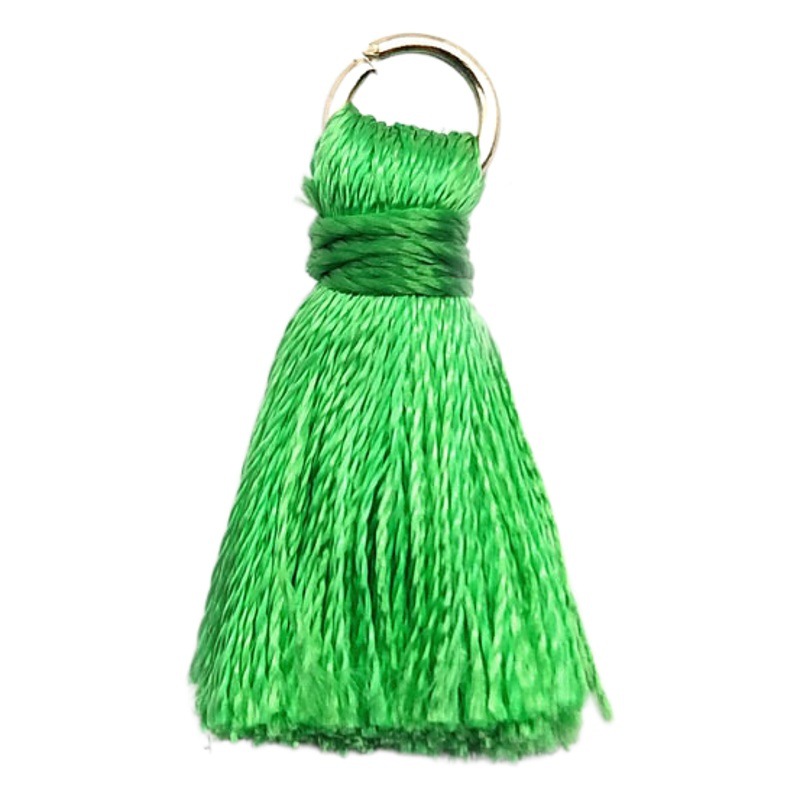 Hanging ring small tassel 2cm polyester rayon tassel ear backpack earrings hair decoration accessories diy jewelry accessories