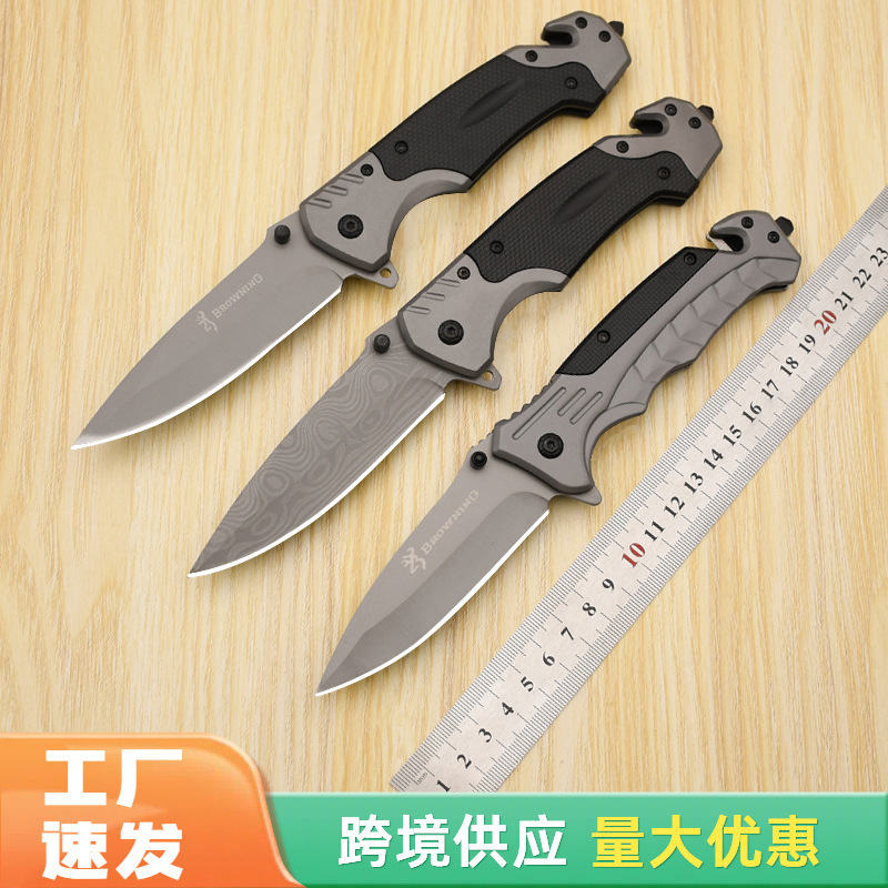 Factory High Hardness Stainless Steel Folding Knife Portable Survival Self-Defense Tactical Outdoor Knife Sharp Fruit Knife Fa18