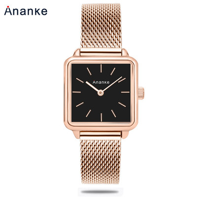 ANANKE爆款时尚创意女士手表 日本机芯网带女表 跨境批发防水腕表