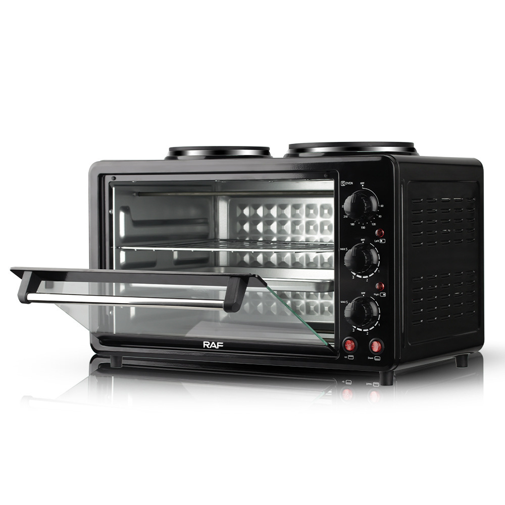 RAF Eurocross fronterizo 2 en 1 horno eléctrico multifuncional electrodoméstico de cocina horneado pastel frito 35L