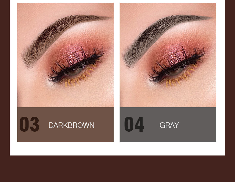 Langmanni dual-head rotatable eyebrow pencil, 1.5mm fine wild eyebrow pencil with eyebrow brush for easy coloring undefined