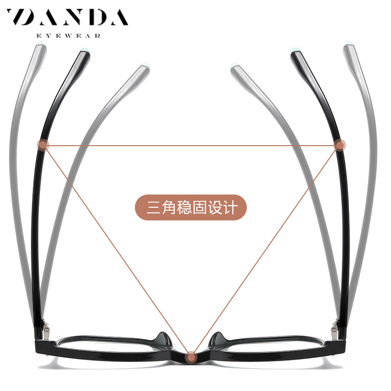 TR7606 artístico multi-Border gafas de luz azul 2022 nuevas gafas Marco de moda de las mujeres grandes gafas ultraligera