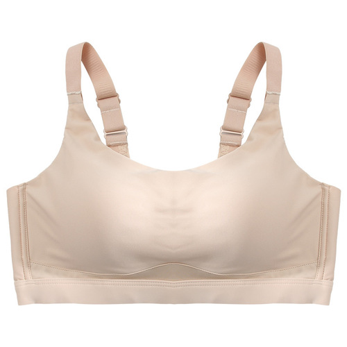 Cross-border Trade Sports Bra for Women Without Steel Wire Thin Big Chest Small Push-up Bra to Gather and Absorb Sub-pectoral Full Cup Bra 