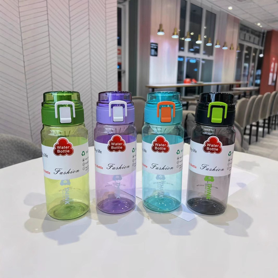 Yitong recto tazas de agua de verano tazas de agua de plástico para hombres y mujeres simple estudiantes portátiles tazas de plástico al por mayor