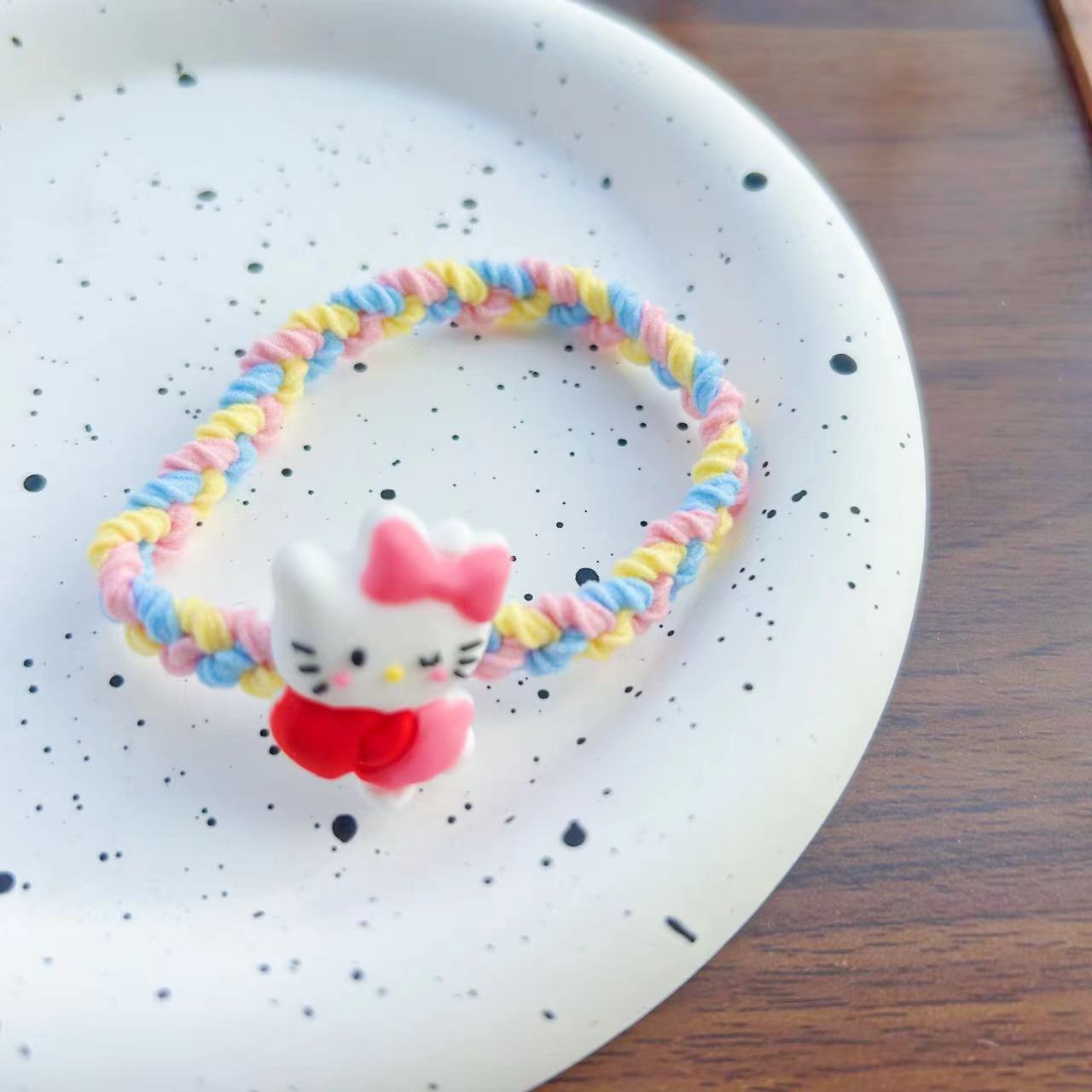 Niños Kuromi elástico Sanliou joyas para el cabello niñas lindas dibujos animados anillo para el cabello niñas atado cabello cuerda al por mayor