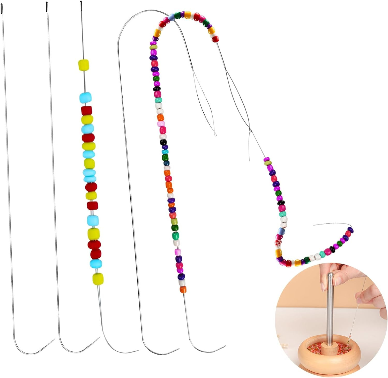 Nueva máquina de abalorios eléctrica de comercio exterior, enhebrador de abalorios automático, herramienta de abalorios de bricolaje, enhebrador de abalorios