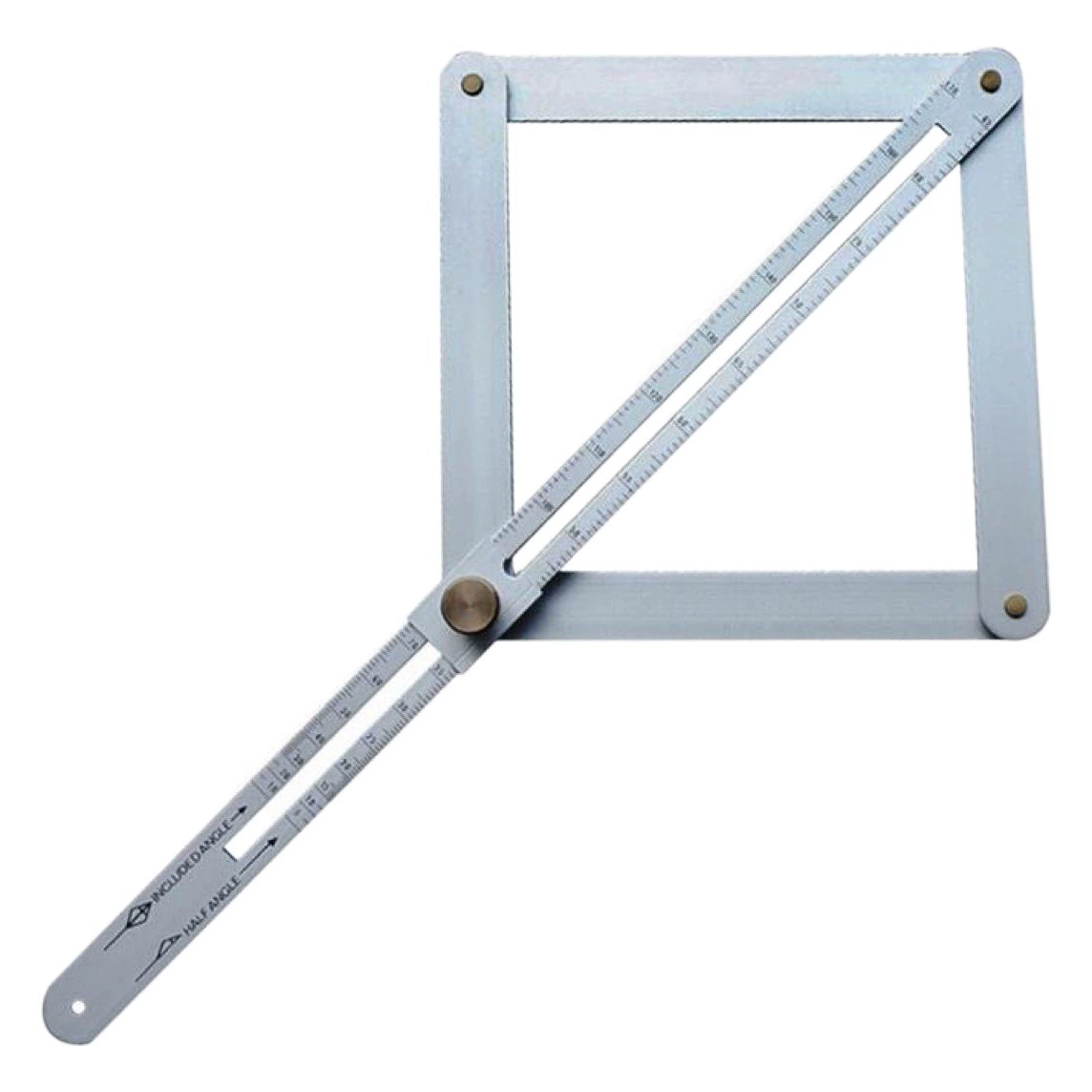 Противоположная угловая линейка диагональная утолщенная режущая кромка украшения Многофункциональный Инь и Ян Деревообработка потолочный артефакт инструмент угловая линейка транспортир