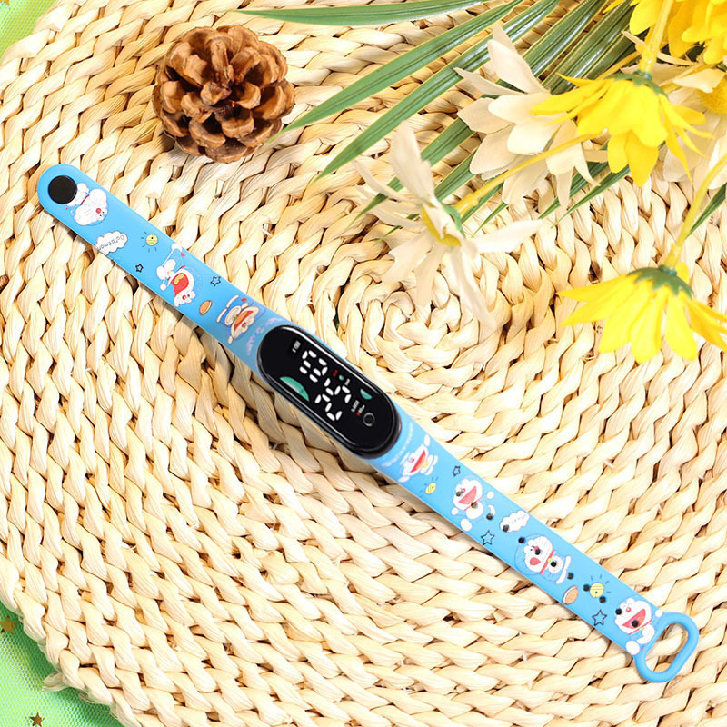 2024 explosión de chatarra oso de café M9 impresión pulsera relojes de pulsera niños estudiantes moda lindo reloj electrónico LED