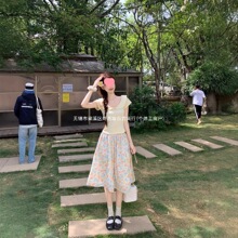 EIA一尧【甜梨日记】2026娃娃领短袖上衣女夏甜美温柔显瘦少女短