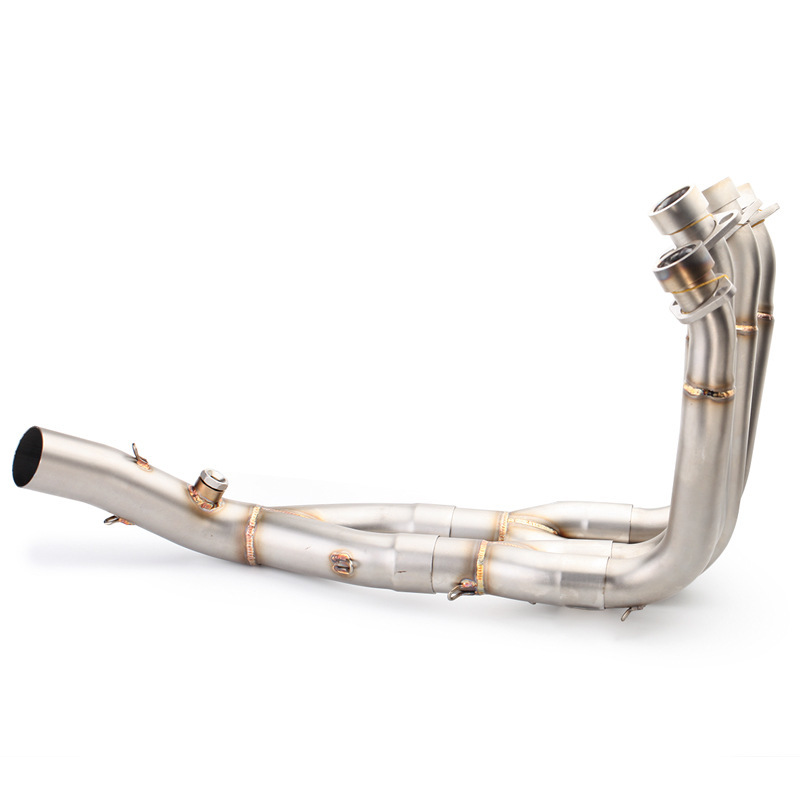 Suitable for Yamaha R6 modified stainless steel front section 2006-2016 motorcycle front section exhaust pipe