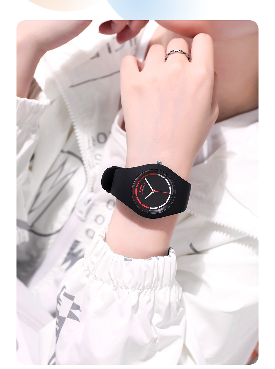 Watches for Women Girls Student Couples Ultra-Light Waterproof Lady Sports Silicone Strap Wrist Watch Fashion Simple Nurse Quartz Analogue Wristwatch_voghion.com