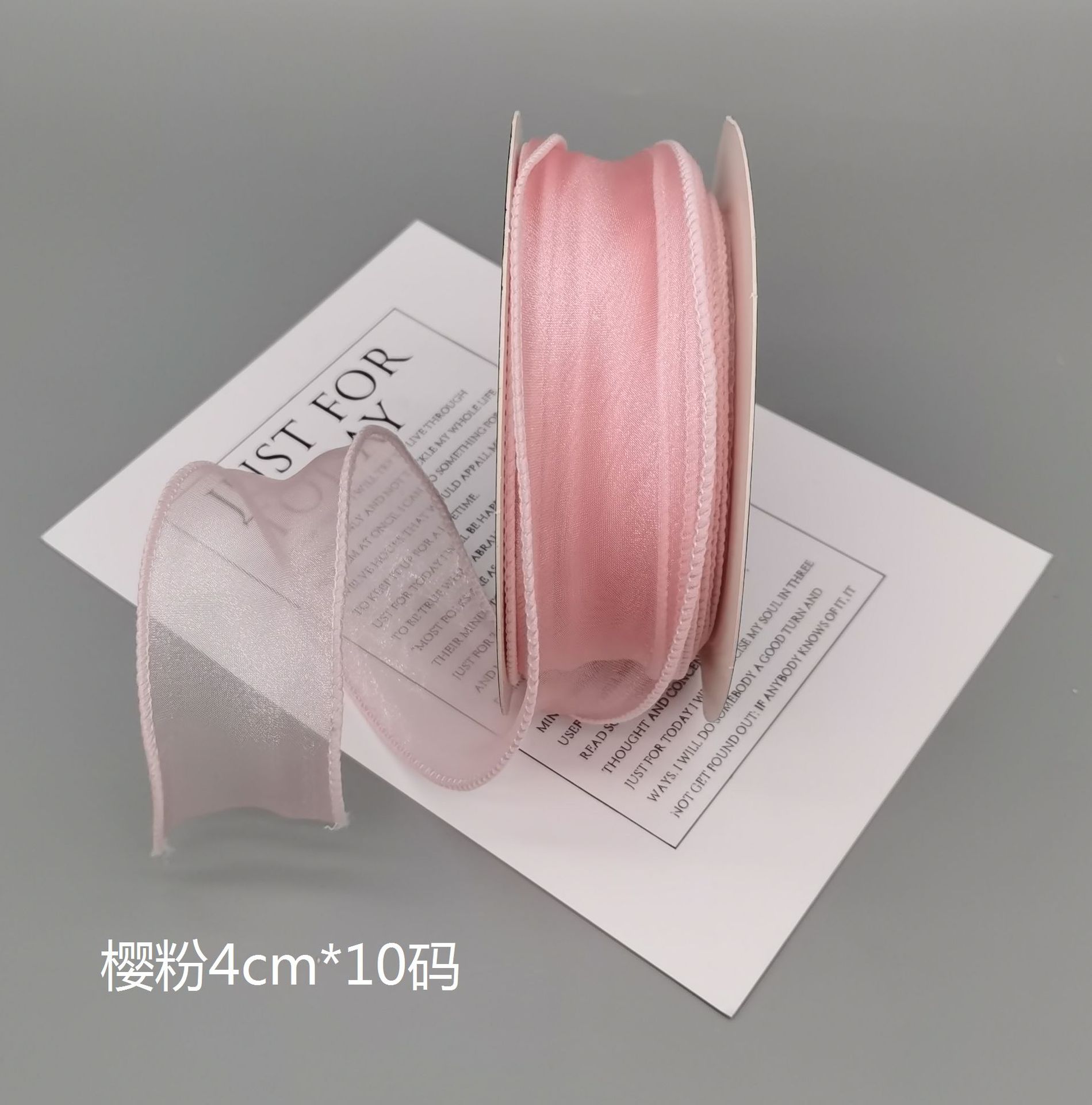 4cm plain fishtail yarn ribbon flower gift packaging baking cake dress ribbon bow hair accessories diy