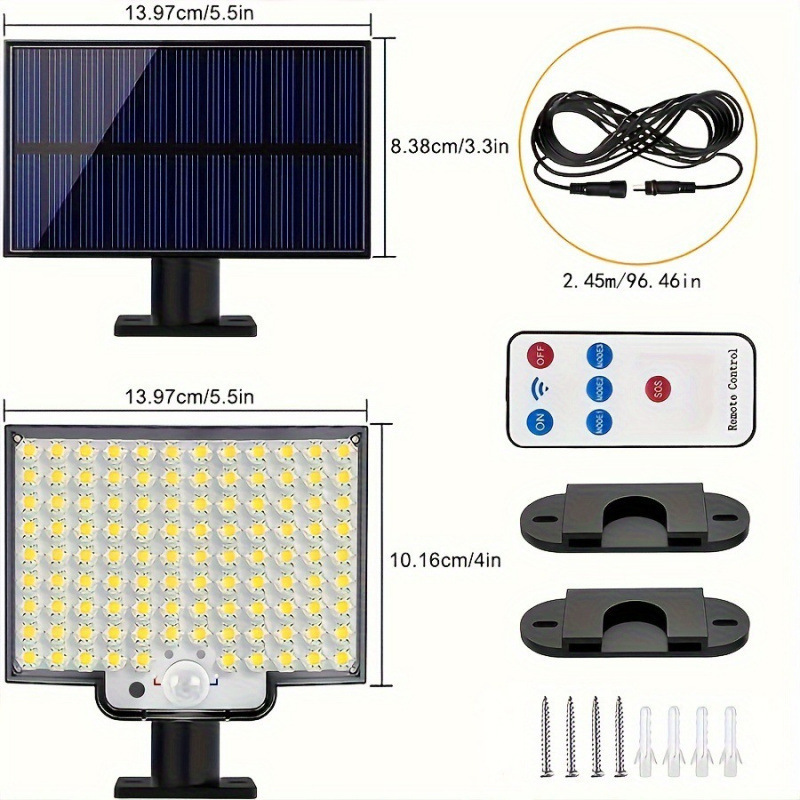 1PC 106LED Split Solar Light Outdoor Waterproof with Motion|undefined