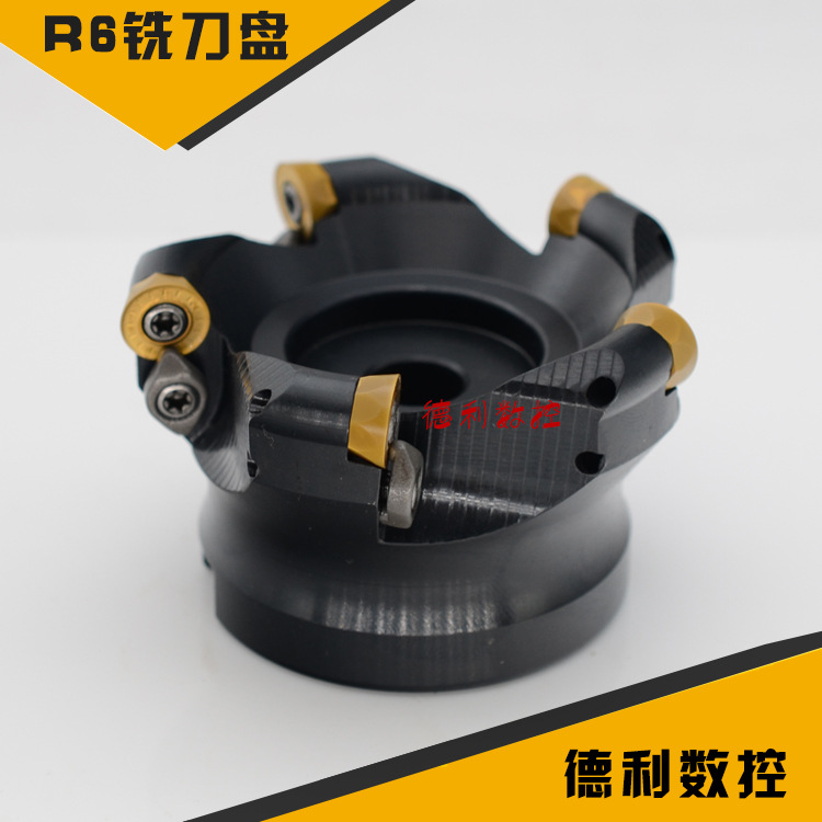 R6面铣刀盘BRP 6R-50-22-4T 63-22-4T 80 100 125 160 配RPMT1204