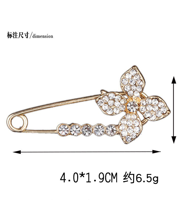 Corea del Sur de alta calidad aleación ramillete ropa ajustada a la cintura anti-exposición hebilla pequeño Cisne broche de las mujeres simple todo-fósforo PIN image 8