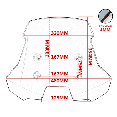 Modified Motorcycle Front — Motorcycle front windshield
