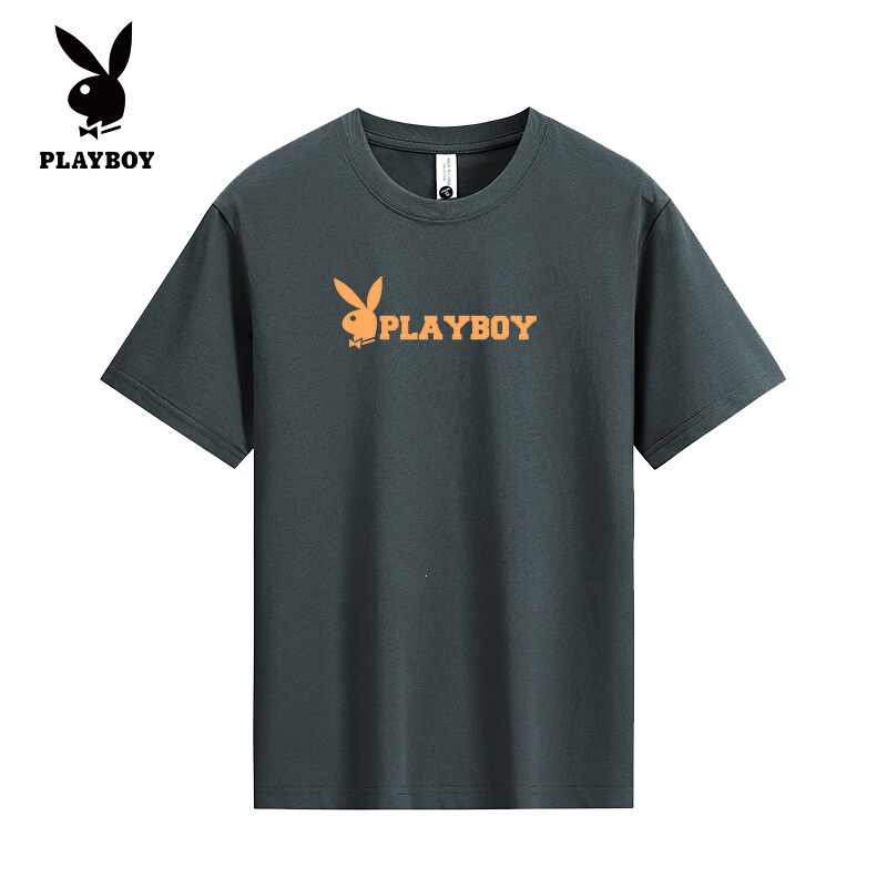 Playboy (Playboy) Men's and Women's Same Style Solona T-Shirt, New Summer Model, Breathable and Not Stuffy Playboy (Playboy) Men's and Women's Same Style Solona T-Shirt, New Summer Model, Breathable and Not Stuffy