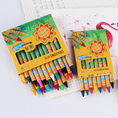 Wholesale crayons for primary school students painting graffiti pens multi-color oil pastels that do not dirty hands children's brush set crayons