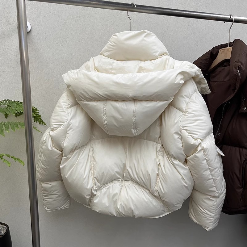 Algodón ropa de algodón mujer 2025 nueva chaqueta de algodón de leche nicho de diseño suave viento grueso chaqueta de pan de invierno