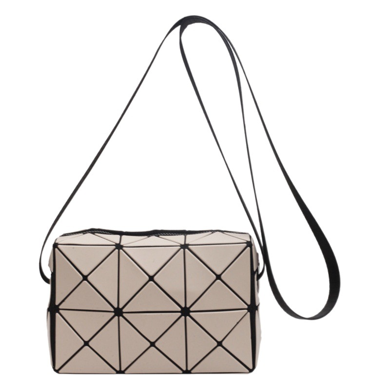 2023 nueva moda bolso de hombro bolsa de mensajero versátil de alta calidad Internet celebridad costura geométrica pequeña bolsa cuadrada bolso de las mujeres