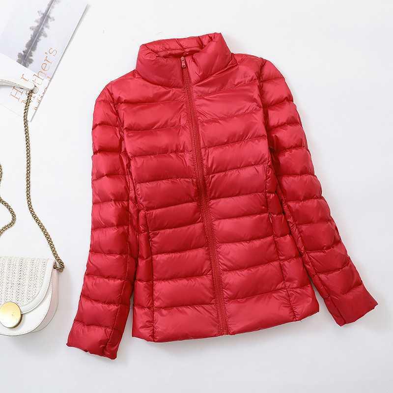 Abbigliamento da uomo Nuovo Giacca in cotone di seta Donna Corto Autunno e inverno Nuova moda Collo alto Leggero Caldo Cappotto Tops_voghion.com