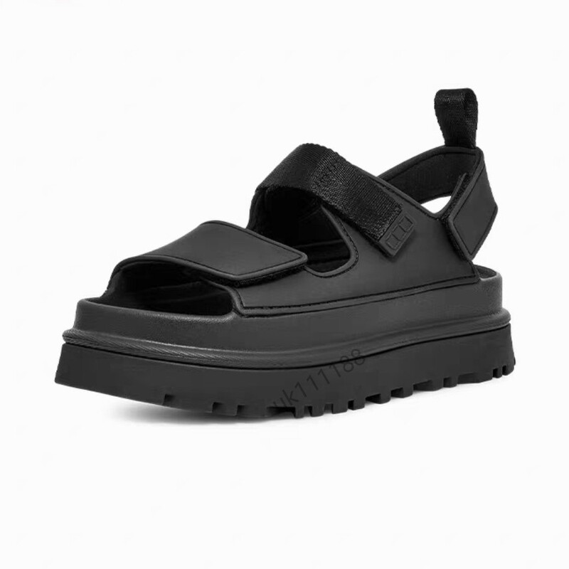 Original Replica g Brand High Version Thick-Soled Height-Increasing Sandals for Women with Velcro, Fashionable Soft-Soled Sandals in Candy Colors for Casual Wear