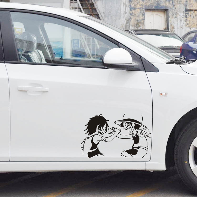 反射海賊王シールカバー傷シール漫画個性お笑い装飾電気自動車車体シール|undefined