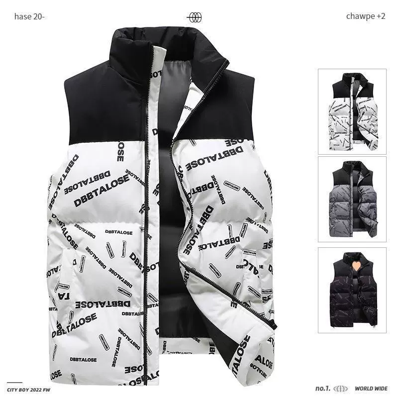 Мужской хлопковый жилет большого размера пуховый хлопковый жилет мужской зимний теплый жилет